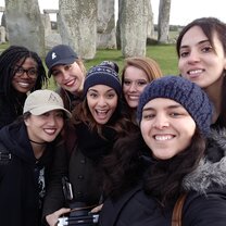 Summer 2017 Interns in front of Stonehenge  Intern Abroad in London